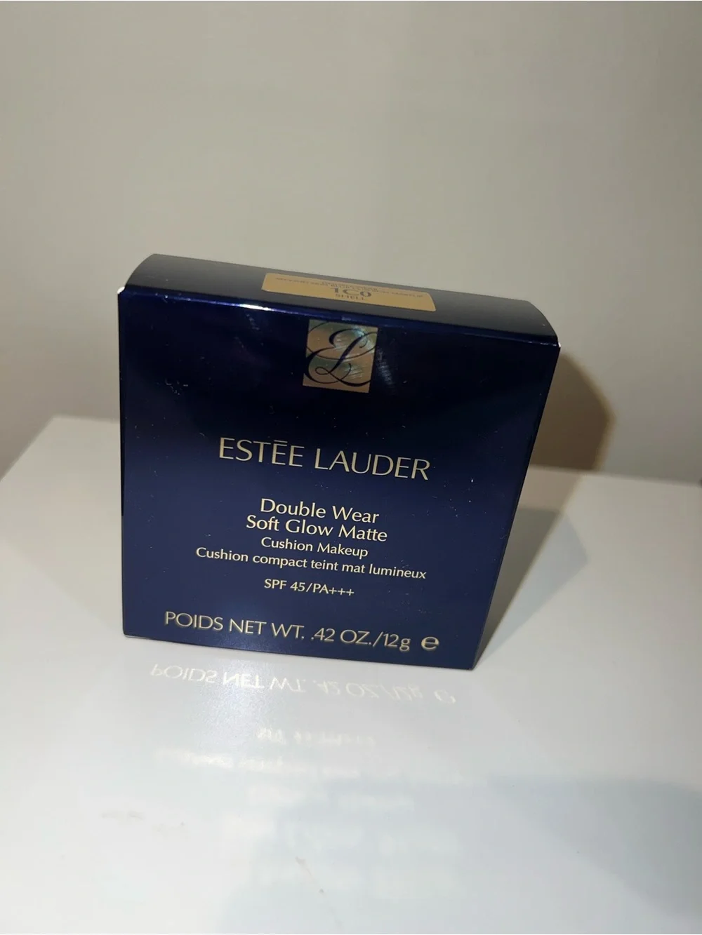Estée Lauder Double Wear Soft Glow Matte Cushion Makeup 1C0 Shell SPF 45